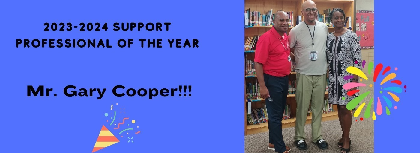 Support Professional of the Year Mr. Gary Cooper